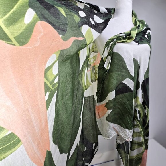 Virginia Wolf Monstera Multipurpose Beach Swim Wrap Dress Cover Up - Picture 9 of 11